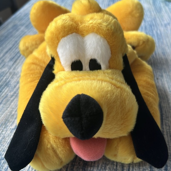 Disney Store Genuine Original Authentic Large Pluto Plush 24" Nose - Tip Of Tail - Picture 2 of 4